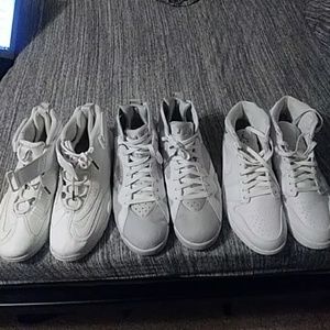 All White Nike Griffeys, Jordan 7's & Jordan 1's